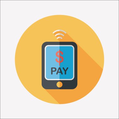 Uzun Gölge, eps10 ile düz simgesi alışveriş online cep telefonu