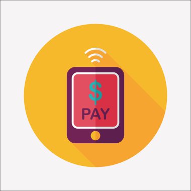 Uzun Gölge, eps10 ile düz simgesi alışveriş online cep telefonu