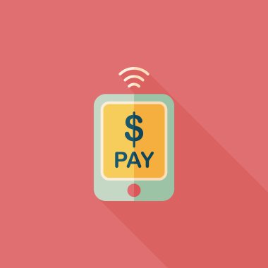 Uzun Gölge, eps10 ile düz simgesi alışveriş online cep telefonu