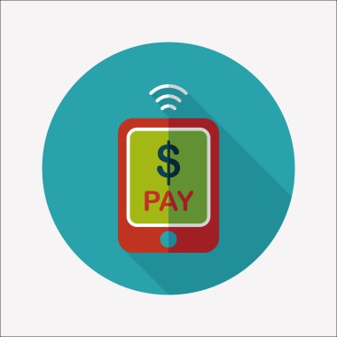 Uzun Gölge, eps10 ile düz simgesi alışveriş online cep telefonu