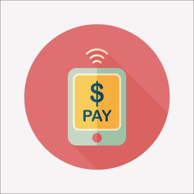 Uzun Gölge, eps10 ile düz simgesi alışveriş online cep telefonu