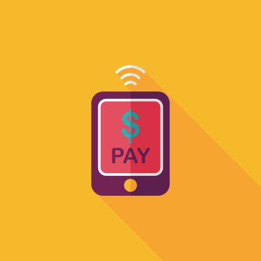 Uzun Gölge, eps10 ile düz simgesi alışveriş online cep telefonu