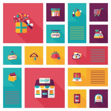 alışveriş düz app kullanıcı arabirimi arka plan, eps10
