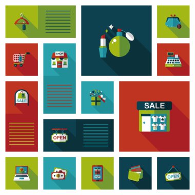 alışveriş düz app kullanıcı arabirimi arka plan, eps10