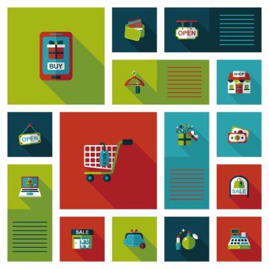 alışveriş düz app kullanıcı arabirimi arka plan, eps10