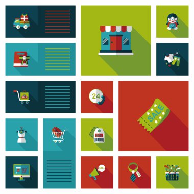 alışveriş düz app kullanıcı arabirimi arka plan, eps10