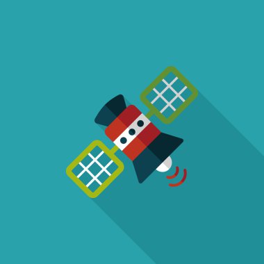 Uzun Gölge, eps10 ile uzay uydu düz simgesi