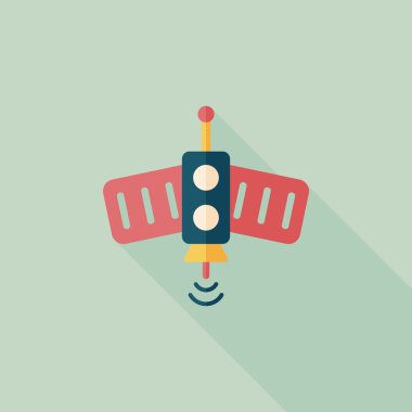 Uzun Gölge, eps10 ile uzay uydu düz simgesi