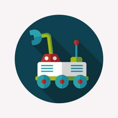 Uzun Gölge, eps10 ile alan Rover düz simgesi