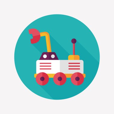 Uzun Gölge, eps10 ile alan Rover düz simgesi