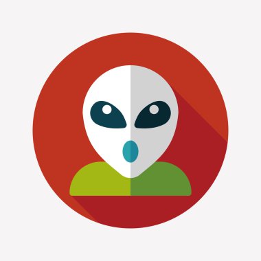 Uzun Gölge, eps10 alanı yabancı düz simgesiyle