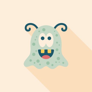 Uzun Gölge, eps10 alanı yabancı düz simgesiyle