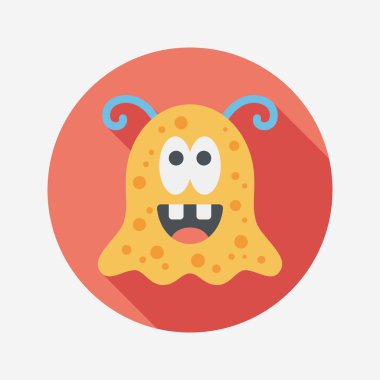 Uzun Gölge, eps10 alanı yabancı düz simgesiyle