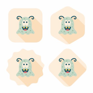 Uzun Gölge, eps10 alanı yabancı düz simgesiyle