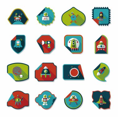 Alan etiketleri düz tasarım arka plan kümesi, eps10 banner