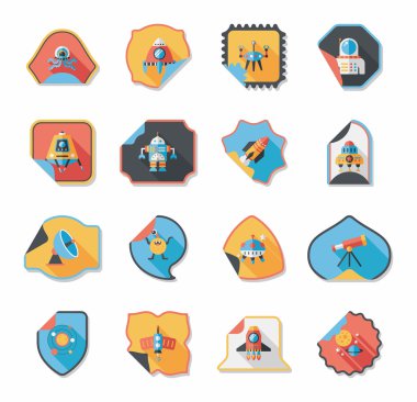 Alan etiketleri düz tasarım arka plan kümesi, eps10 banner