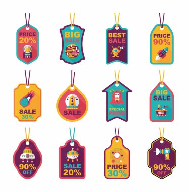 Alan etiketi afiş düz tasarım arka plan ayarlamak, eps10