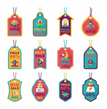 Alan etiketi afiş düz tasarım arka plan ayarlamak, eps10