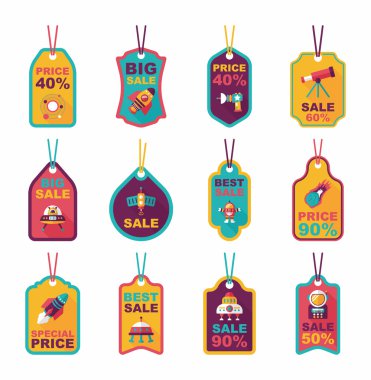 Alan etiketi afiş düz tasarım arka plan ayarlamak, eps10