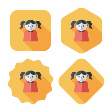 Uzun Gölge, eps10 ile damlama burun düz simgesi