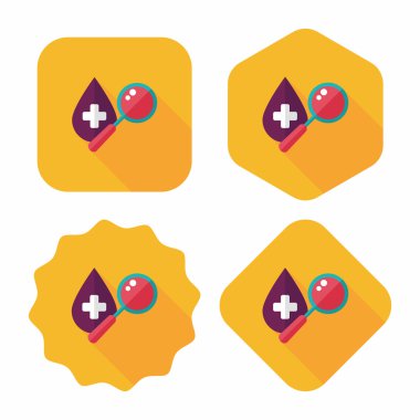 Uzun Gölge, eps10 ile kan düz simgesini bulun