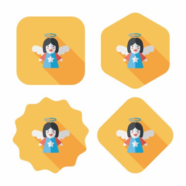 Uzun Gölge, eps10 melek düz simgesi