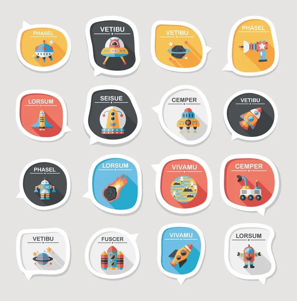 Alan konuşma balonu düz tasarım arka plan ayarlamak, eps10