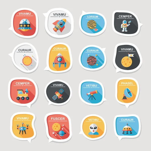 Alan konuşma balonu düz tasarım arka plan ayarlamak, eps10