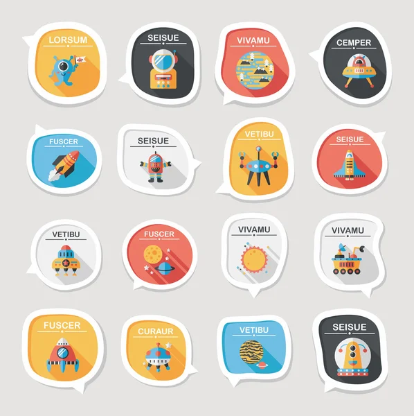 Alan konuşma balonu düz tasarım arka plan ayarlamak, eps10