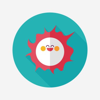 Uzun Gölge, eps10 ile alan güneş düz simgesi