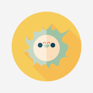 Uzun Gölge, eps10 ile alan güneş düz simgesi