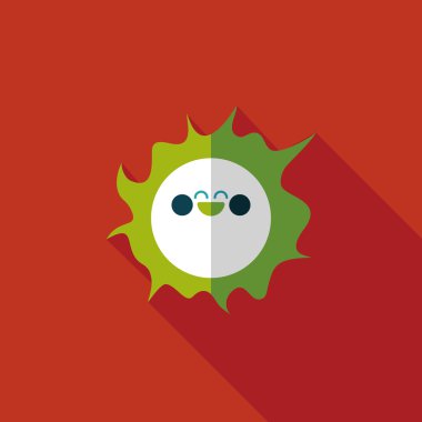 Uzun Gölge, eps10 ile alan güneş düz simgesi