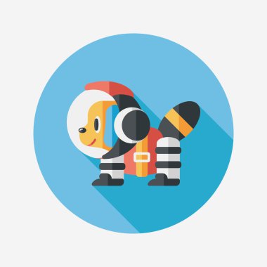 Uzun Gölge, eps10 ile alan köpek düz simgesi