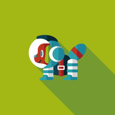 Uzun Gölge, eps10 ile alan köpek düz simgesi