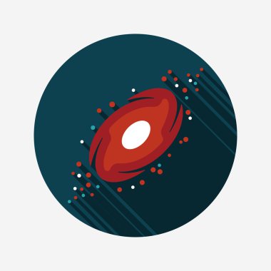 Uzun Gölge, eps10 ile boşluk gökada düz simgesi