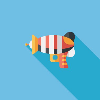 Uzun Gölge, eps10 ile alan silah düz simgesi