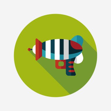 Uzun Gölge, eps10 ile alan silah düz simgesi