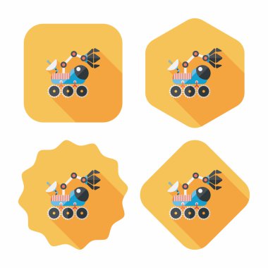 Uzun Gölge, eps10 ile alan Rover düz simgesi