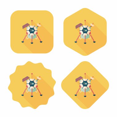 Uzun Gölge, eps10 ile uzay uydu düz simgesi