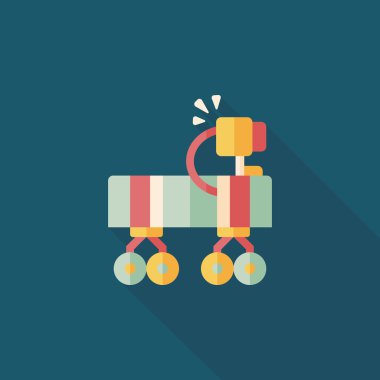 Uzun Gölge, eps10 ile alan Rover düz simgesi