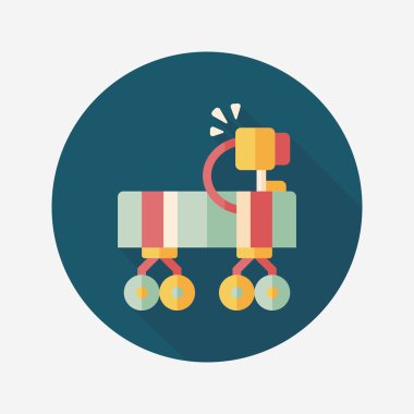 Uzun Gölge, eps10 ile alan Rover düz simgesi