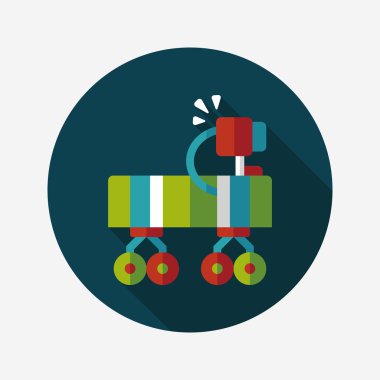 Uzun Gölge, eps10 ile alan Rover düz simgesi