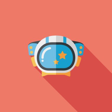 Uzun Gölge, eps10 ile uzay astronot düz simgesi