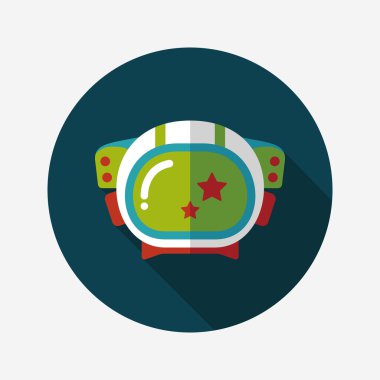 Uzun Gölge, eps10 ile uzay astronot düz simgesi