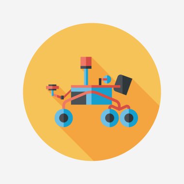 Uzun Gölge, eps10 ile alan Rover düz simgesi