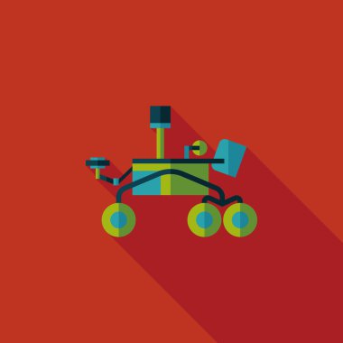 Uzun Gölge, eps10 ile alan Rover düz simgesi