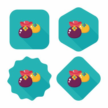 Çin yeni yılı uzun gölge, eps10, Çin şans ile düz simgesi