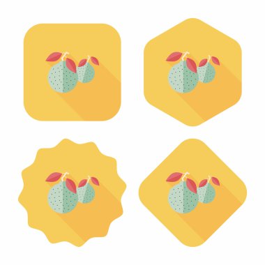 Uzun Gölge, ES'ler ile Çin yeni yılı mandarin portakal düz simgesi