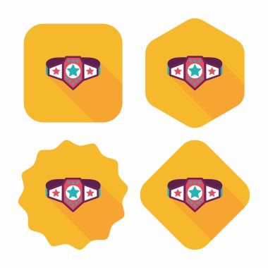 Uzun Gölge, eps10 ile Şampiyonluk kemeri düz simgesi