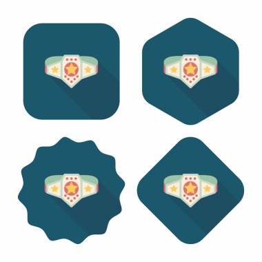 Uzun Gölge, eps10 ile Şampiyonluk kemeri düz simgesi